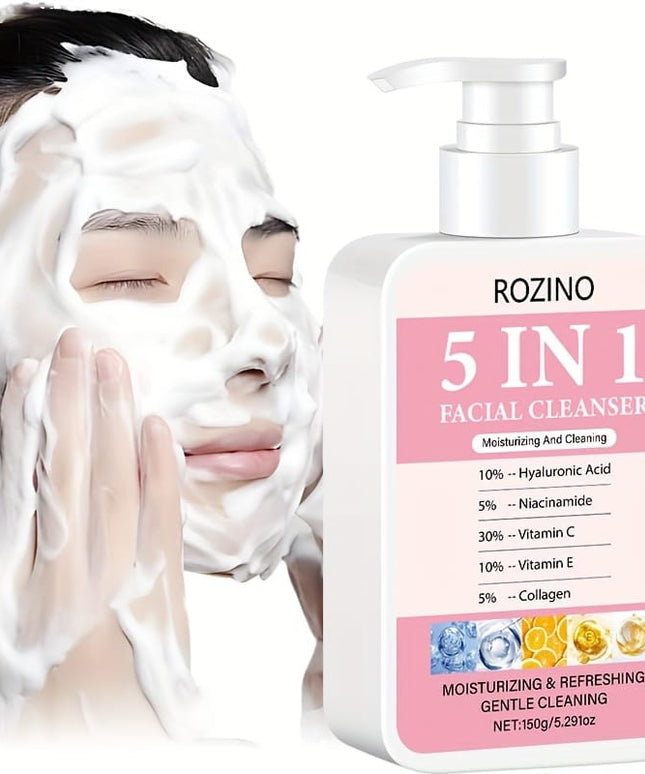 KissICON 150g Fiveinone Hyaluronic Acid Cleanser Smooth Bright