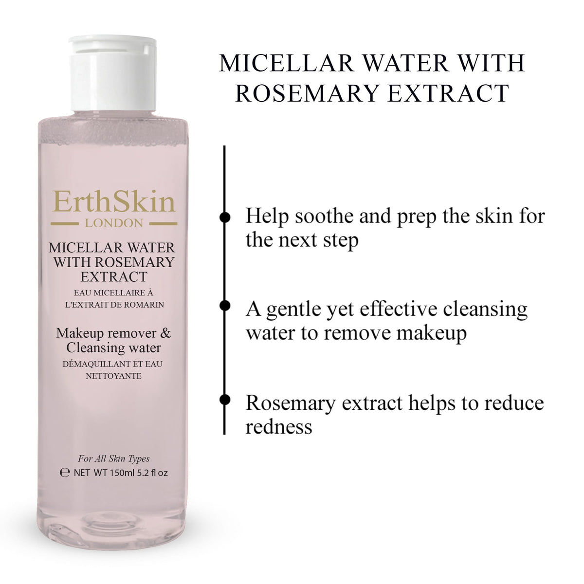 KissICON 150g Rosemary Micellar Water Gentle Cleanse Refreshing