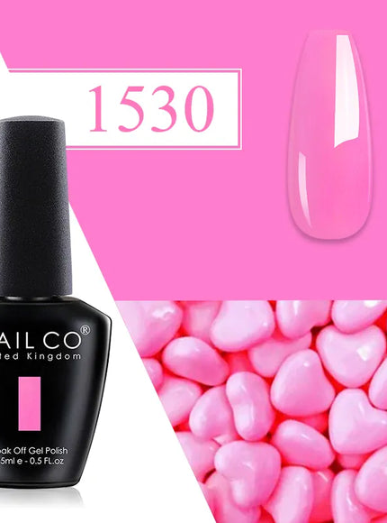 KissICON 1530 💋 Nailco Red Gel Polish - Lasting Soak