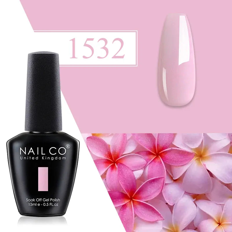 KissICON 1532 💋 Nailco Red Gel Polish - Lasting Soak