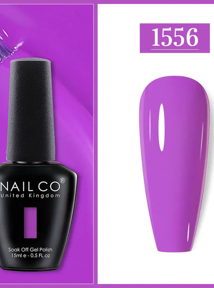 KissICON 1556 Nailco Chocolate Gel Polish 15ml Soak Off UV