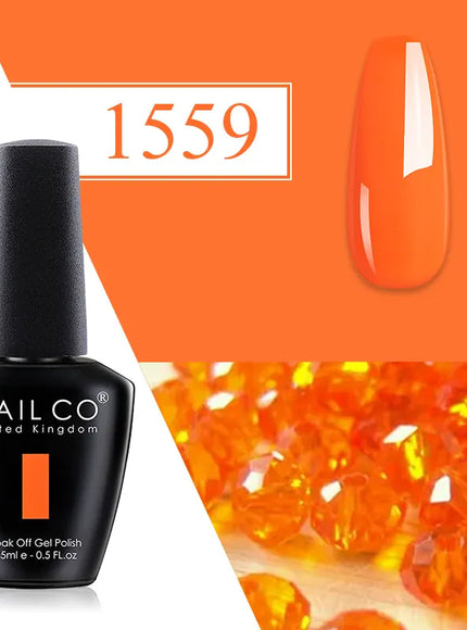 KissICON 1559 💋 Nailco Red Gel Polish - Lasting Soak