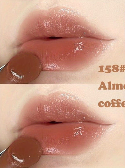 KissICON 158#Almond Coffee KissIcon Tinted Lip Balm Hydrating Exfoliating Lip Care