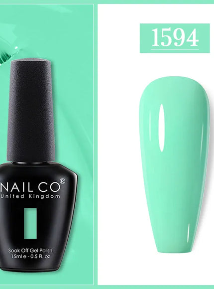 KissICON 1594 Nailco Chocolate Gel Polish 15ml Soak Off UV
