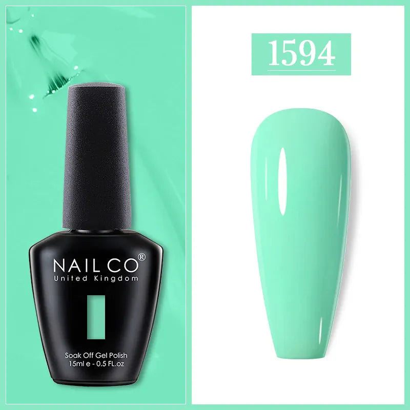 KissICON 1594 Nailco Chocolate Gel Polish 15ml Soak Off UV