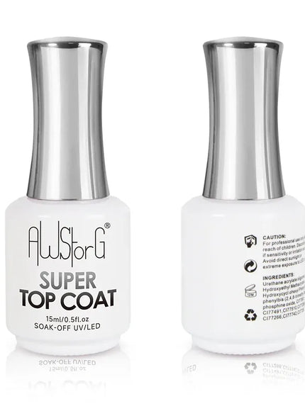 KissICON 15ml Super Top Coat KissIcon AWStorG 15ml Super Top Coat Varnish -
