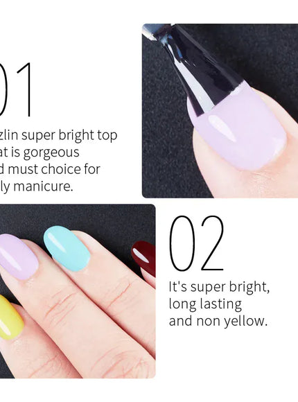 KissICON 15ml Super Top Coat KissIcon AWStorG 15ml Super Top Coat Varnish -