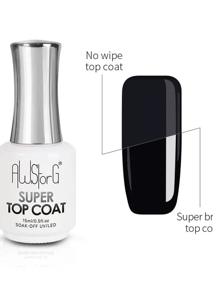 KissICON 15ml Super Top Coat KissIcon AWStorG 15ml Super Top Coat Varnish -