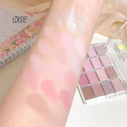 KissICON 💋 16 Color Eyeshadow Matte Pearl Earth Tones