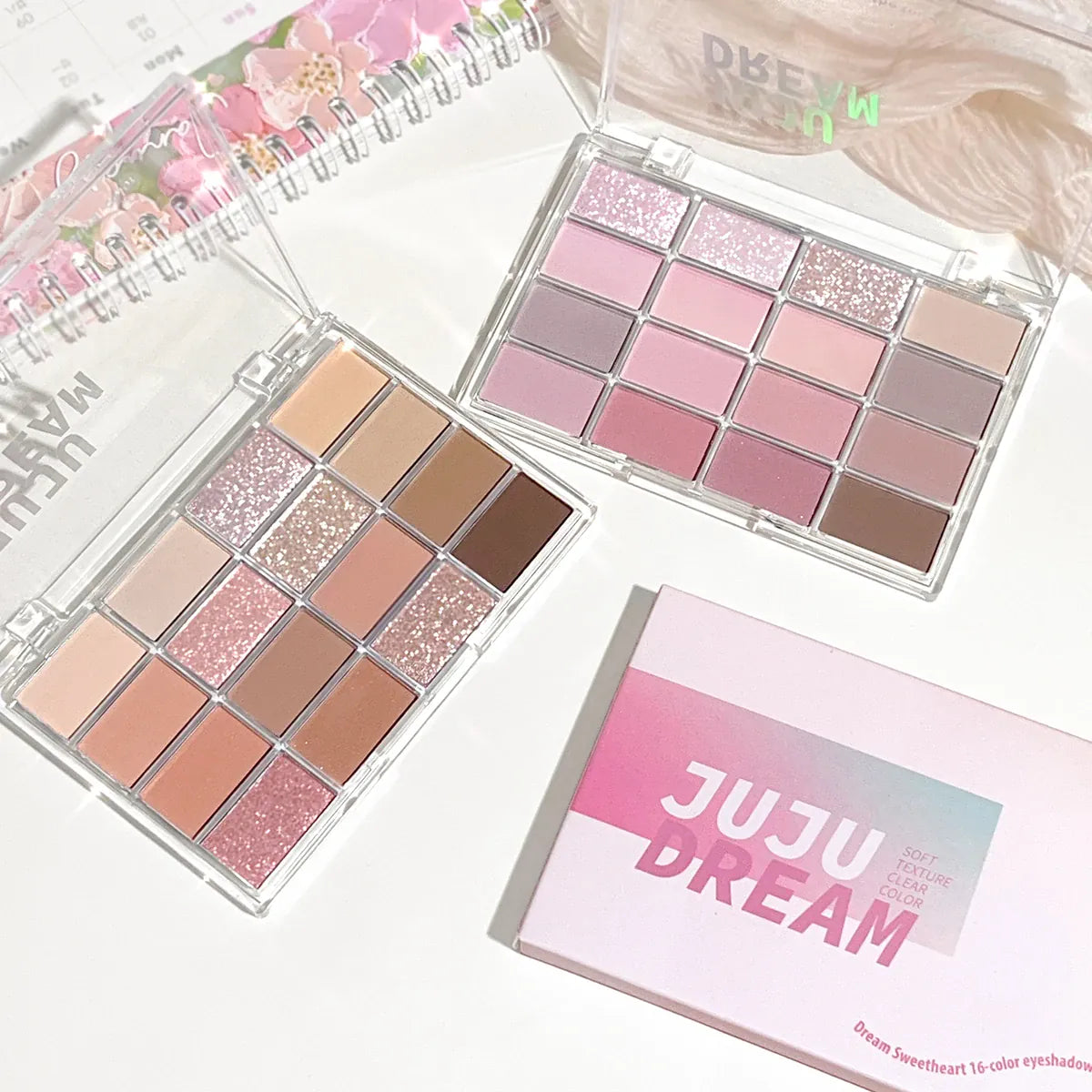 KissICON 💋 16 Color Eyeshadow Matte Pearl Earth Tones