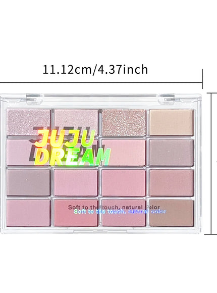 KissICON 16 Color Matte Glimmer Eye Shadow Palette Waterproof