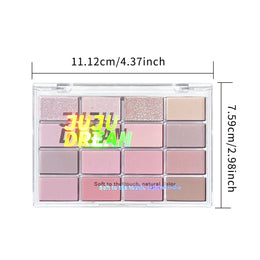 KissICON 16 Color Matte Glimmer Eye Shadow Palette Waterproof