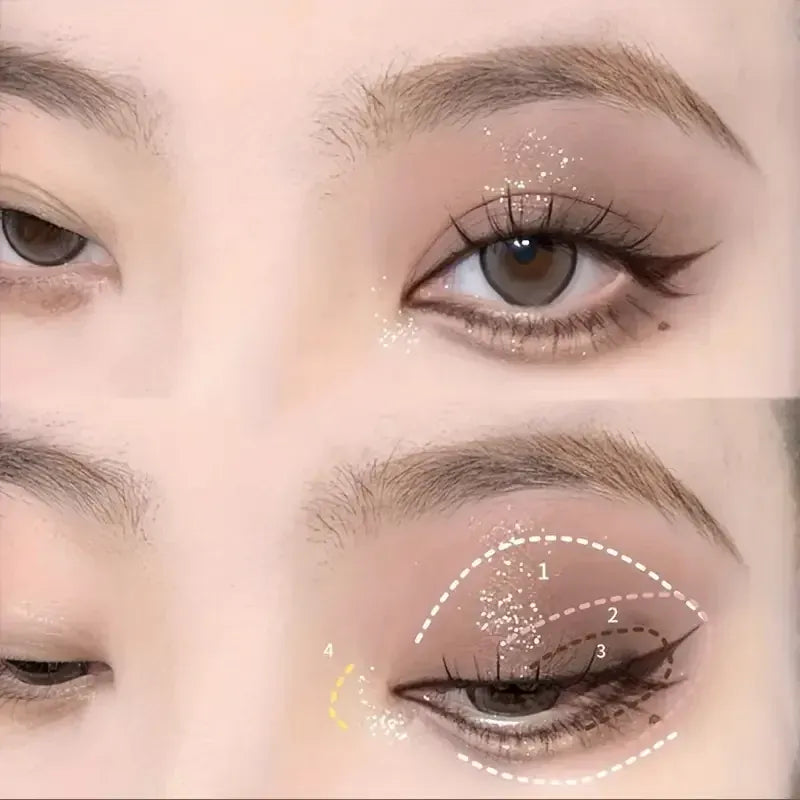 KissICON 16 Color Matte Glimmer Eye Shadow Palette Waterproof
