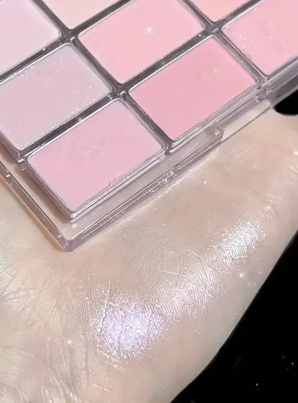 KissICON 16 Color Matte Glimmer Eye Shadow Palette Waterproof