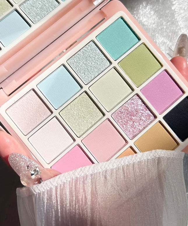 KissICON 16 Colors 16 Color Soft Matte Glitter Girl
