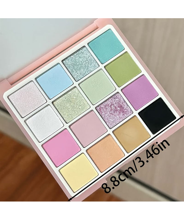 KissICON 16 Colors 16 Color Soft Matte Glitter Girl