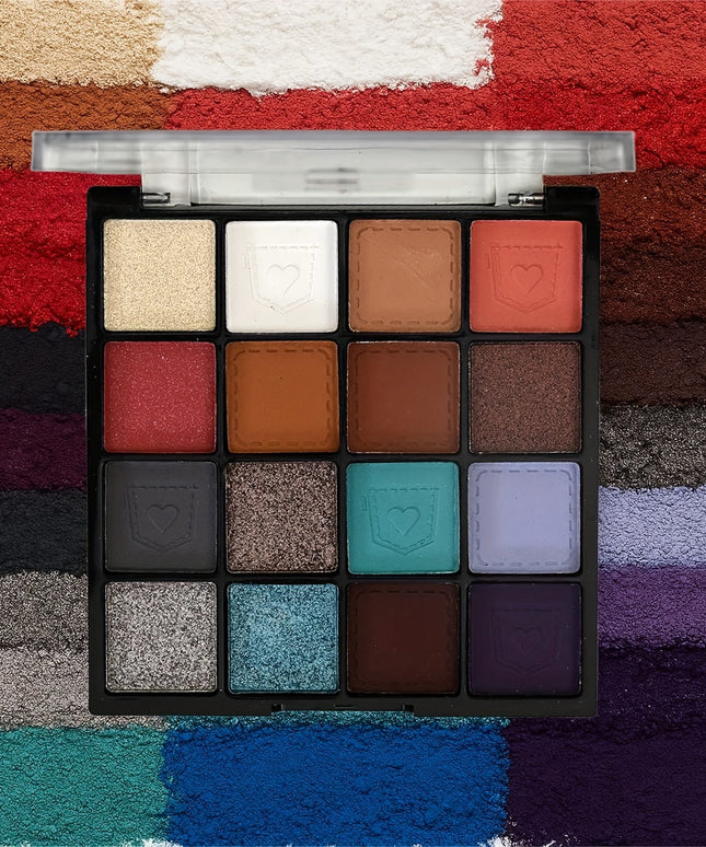 KissICON 16 Colors Kapeine 16color Blendable Eyeshadow Palette