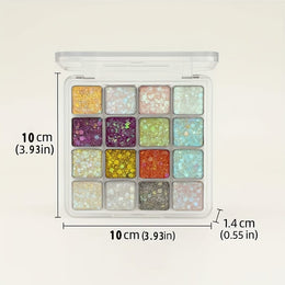 KissICON 16 Colors Kapeine 16color Glitter Palette Shine On