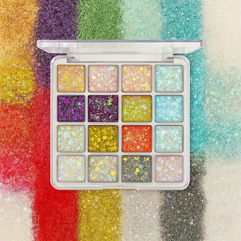 KissICON 16 Colors Kapeine 16color Glitter Palette Shine On