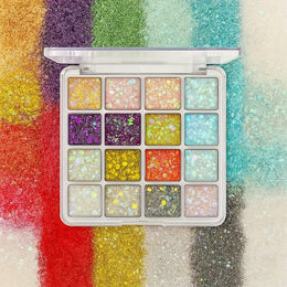 KissICON 16 Colors Kapeine 16color Glitter Palette Shine On