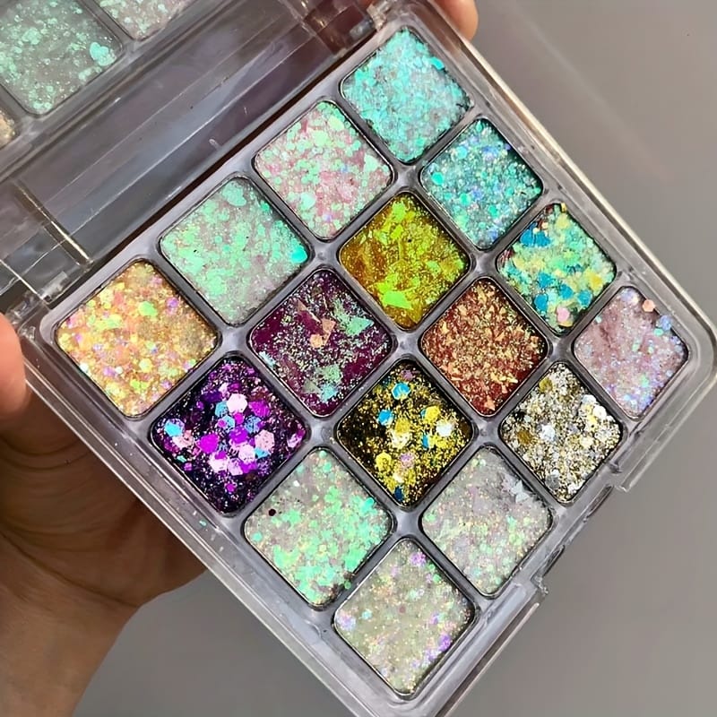 KissICON 16 Colors Kapeine 16color Glitter Palette Shine On