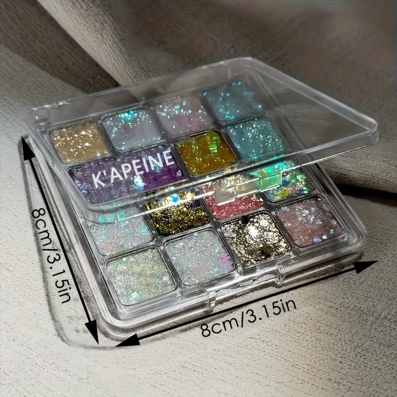 KissICON 16 Colors Kapeine 16color Glitter Palette Shine On