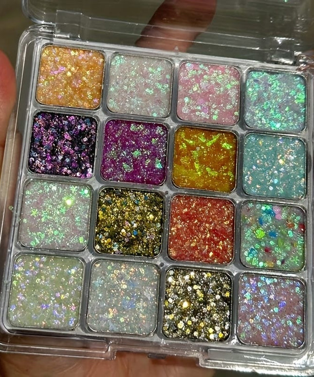 KissICON 16 Colors Kapeine 16color Glitter Palette Shine On