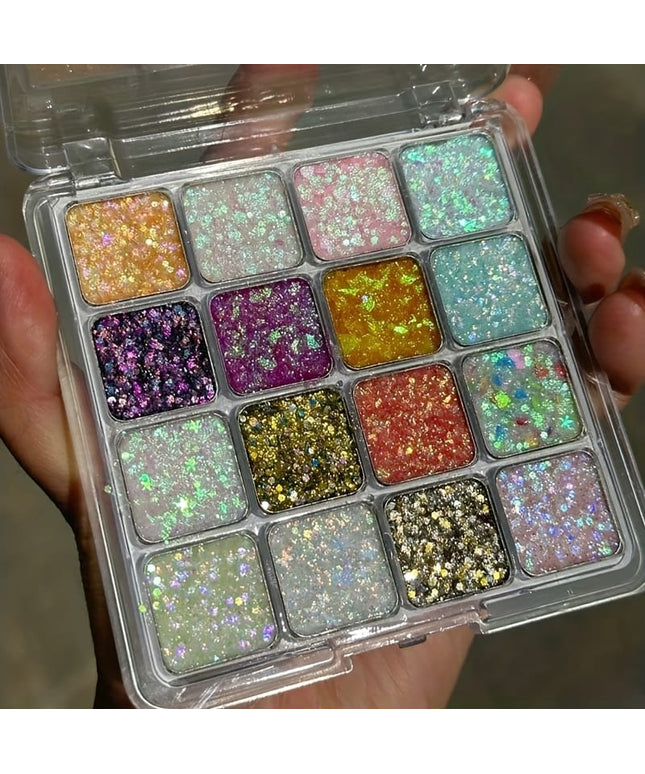 KissICON 16 Colors Kapeine 16color Glitter Palette Shine On