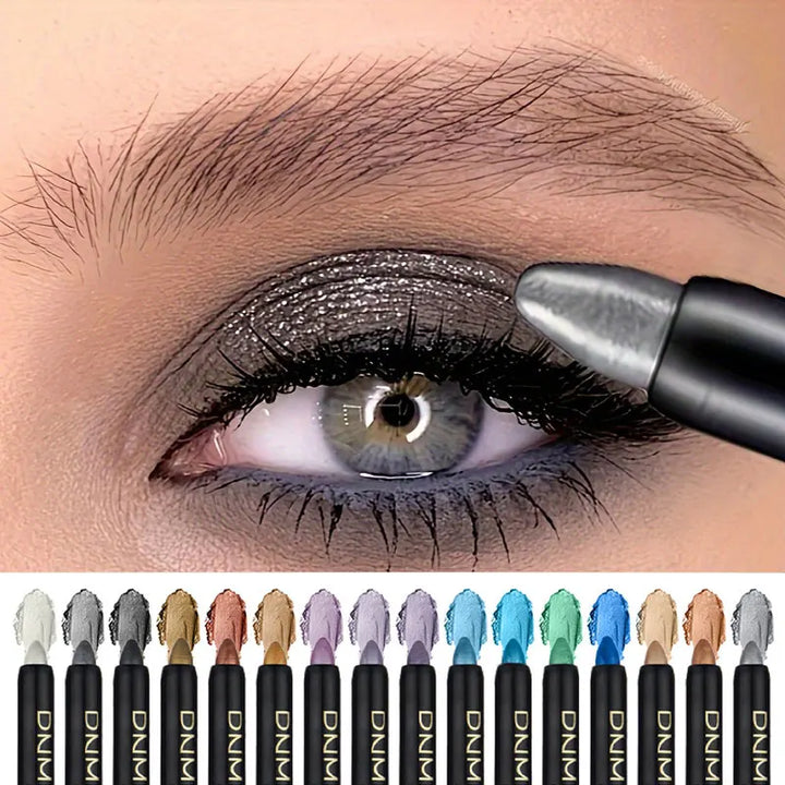 💋 16 Colors Pearlescent Eyeliner - Glitter Waterproof
