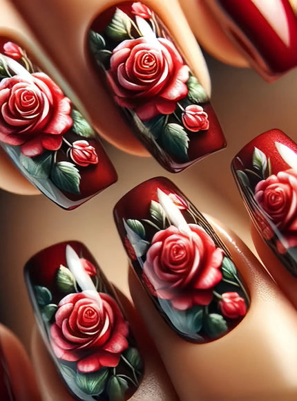 KissICON 16 KissIcon French Press On Nails 24Pcs Self Adhering