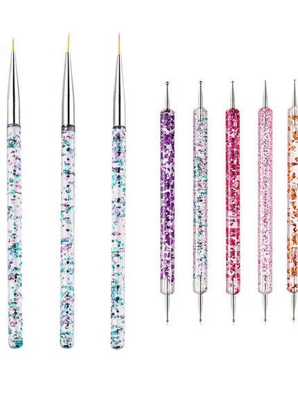 KissICON 16 KissIcon Nail Art Brush Set - Multi Tool