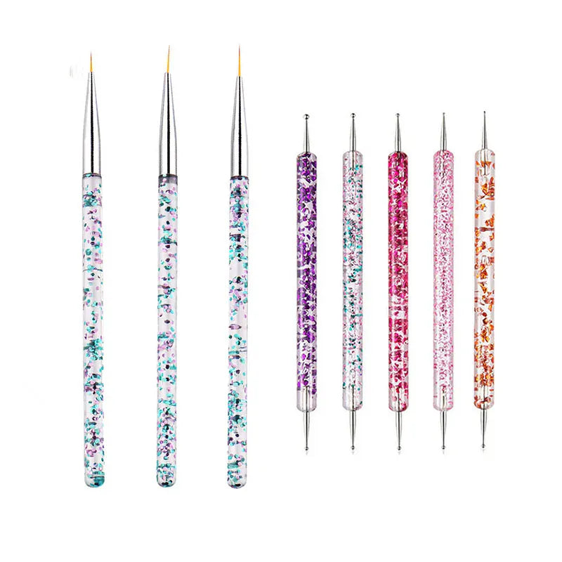 KissICON 16 KissIcon Nail Art Brush Set - Multi Tool