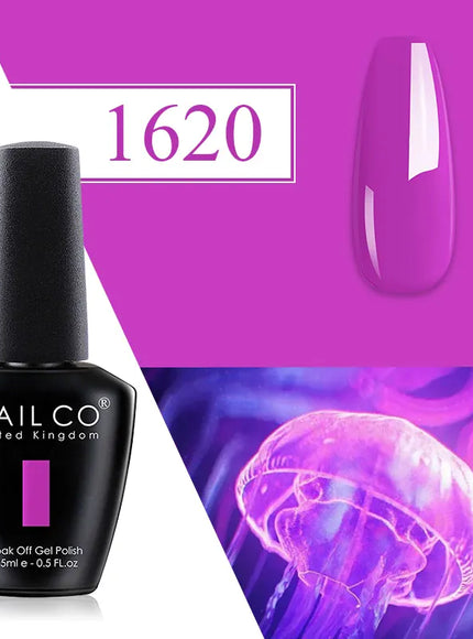 KissICON 1620 💋 Nailco Red Gel Polish - Lasting Soak