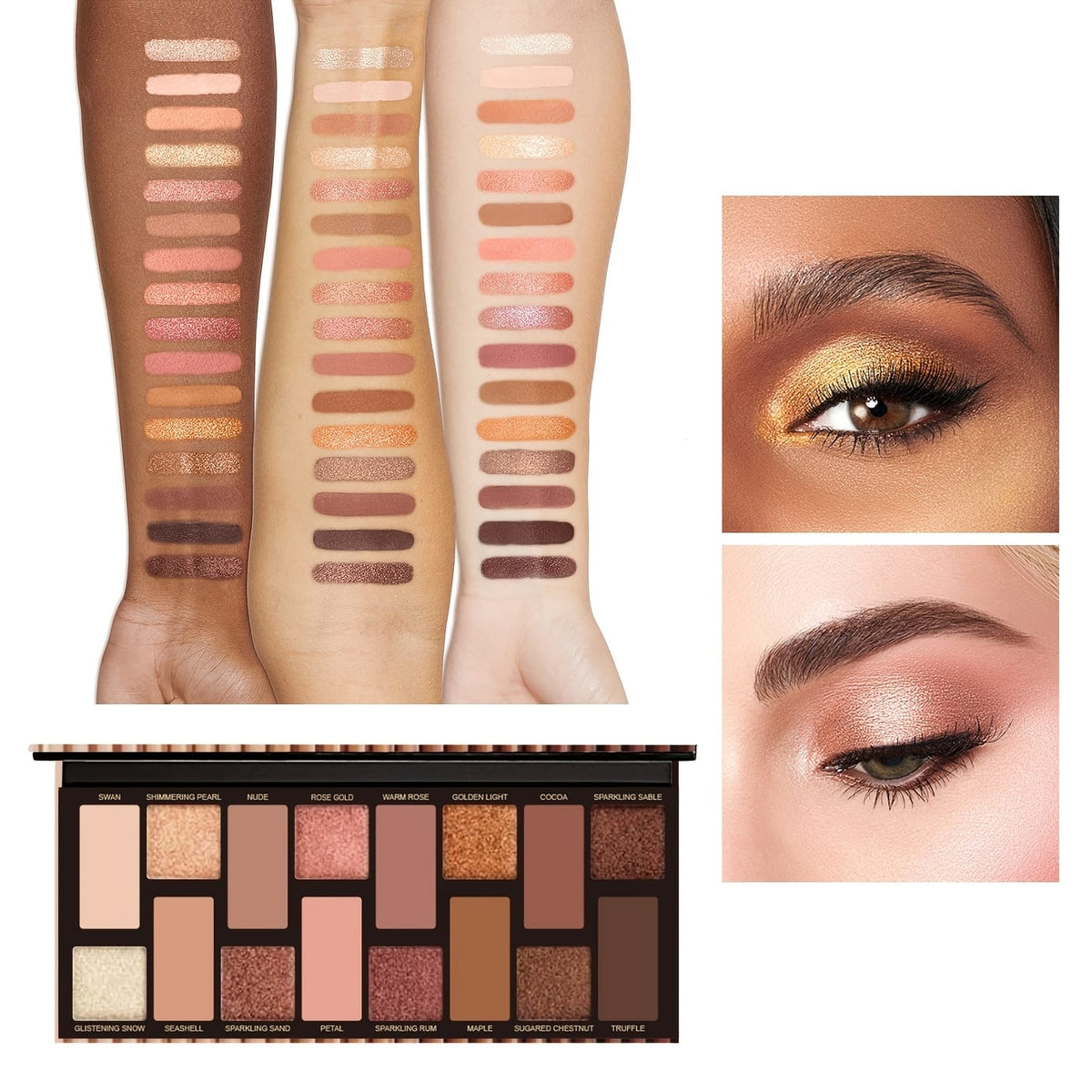 KissICON 16PCS Complete Pro Makeup Kit Eyes Face