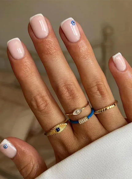 KissICON 17 KissIcon 24Pcs French Tip Nails - Solid Color