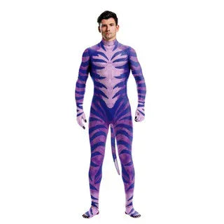KissICON 17 / XXL Halloween Costume  Adult Mens Wild Animal Cosplay Costume Full Cover 3D Print Beast Petsuit Jumpsuit Bodysuit Tail