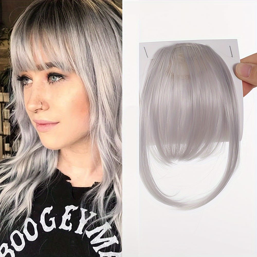 KissICON 171 / 6inch KissIcon Easy Clip-In Wispy Bangs - Natural Look