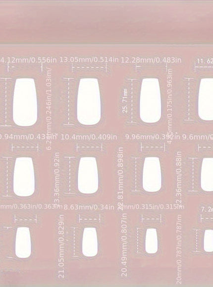 KissIcon 120Pcs French Tip Press On Nails Floral