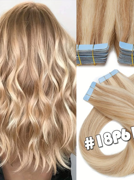 KissIcon Remy Tape In Hair Extensions 40Pcs 100g