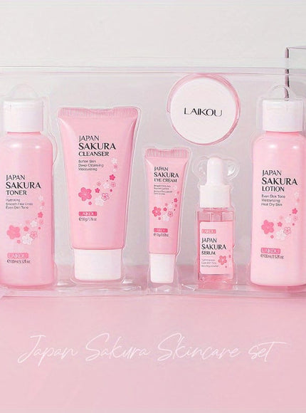 KissICON 6pcs KissIcon Cherry Blossom Gift Set For Skin Types