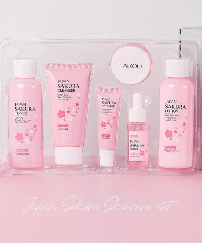 KissICON 6pcs KissIcon Cherry Blossom Gift Set For Skin Types