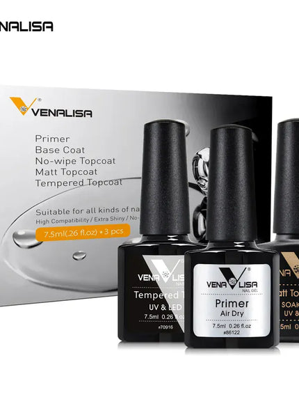 KissICON 1764 Venalisa Nail Gel Polish Kit Functional Gel No-acid