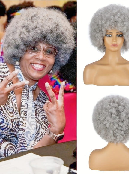 Afro Kinky Curly Wig Elastic Cap