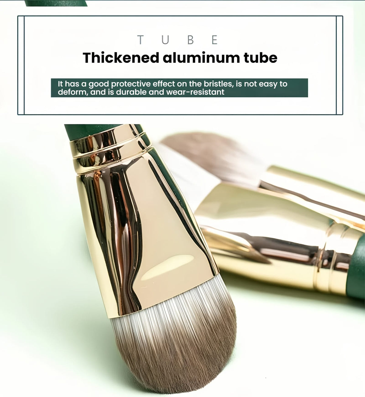 KissICON 17pc Green Pro Makeup Brush Set – W Storage