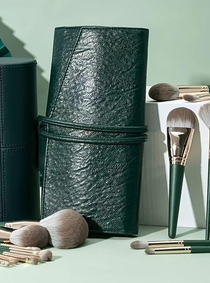 KissICON 17pc Green Pro Makeup Brush Set – W Storage