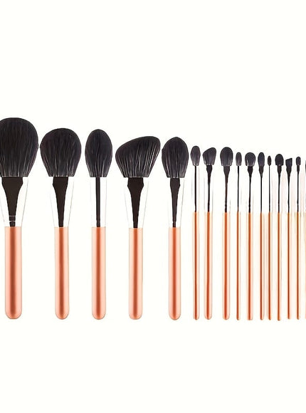 KissICON 17piece Maple Leaf Red Makeup Brush Set