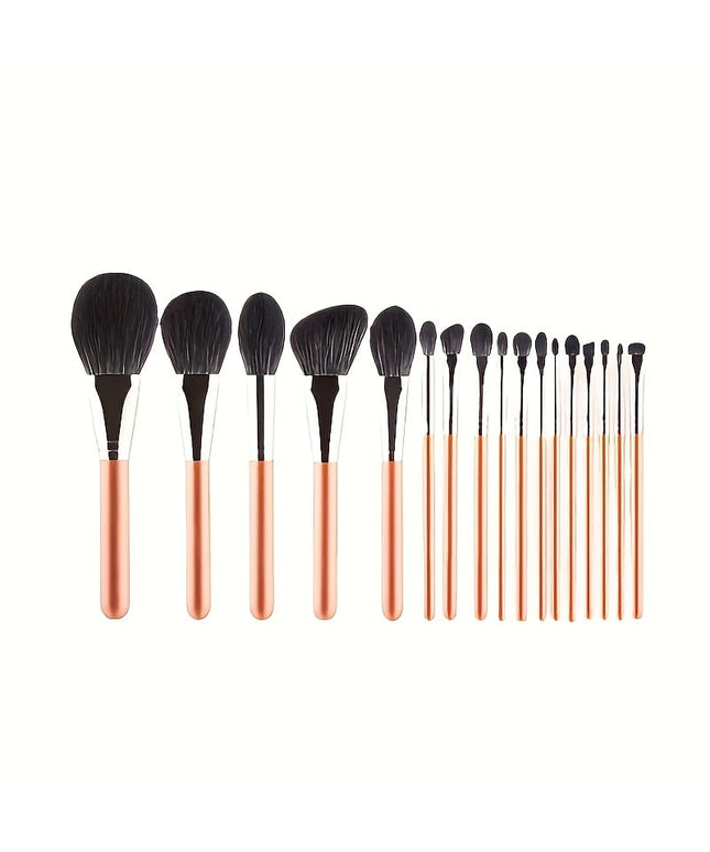 KissICON 17piece Maple Leaf Red Makeup Brush Set