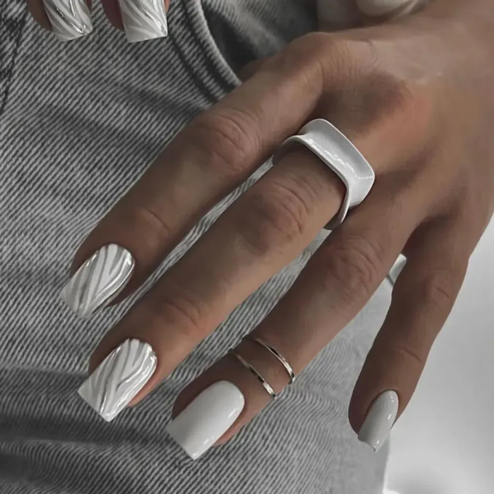 KissICON 18 KissIcon 24Pcs Square False Nails Full Cover -