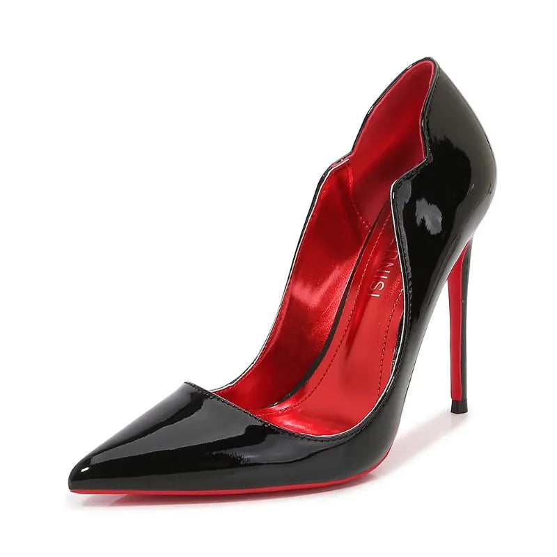 Dropshipman 18091-20 Black / 40 / CHINA European And American Nightclubs Dressing Dance High Heels Women's Thin Heels Black Bed Pointed Toe French Single Shoes Women