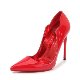 Dropshipman 18091-20 Red / 36 / CHINA European And American Nightclubs Dressing Dance High Heels Women's Thin Heels Black Bed Pointed Toe French Single Shoes Women